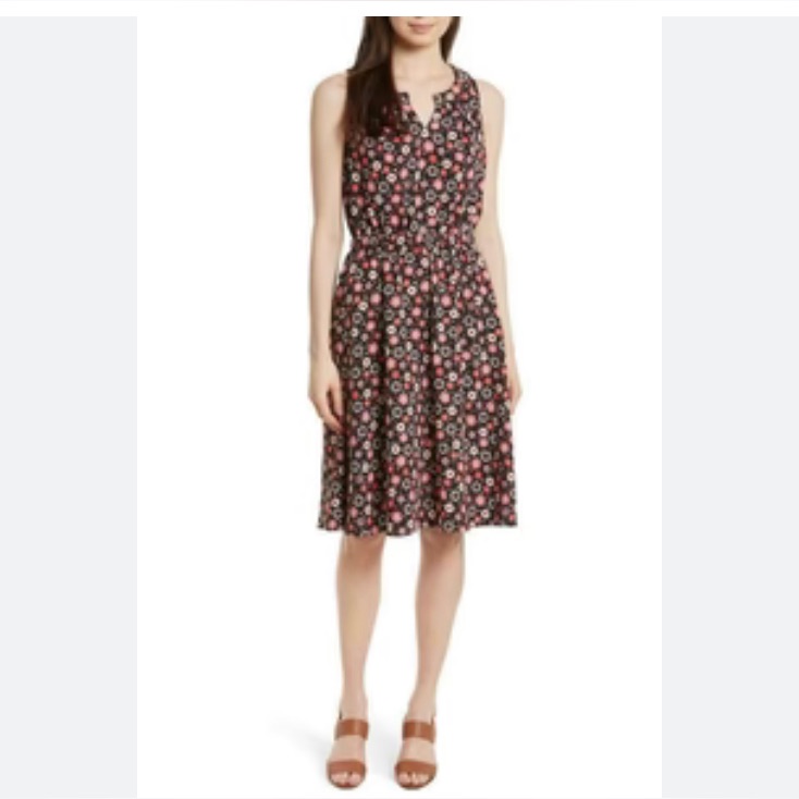 Kate Spade Mini Casa Floral Studded Dress Sz L
